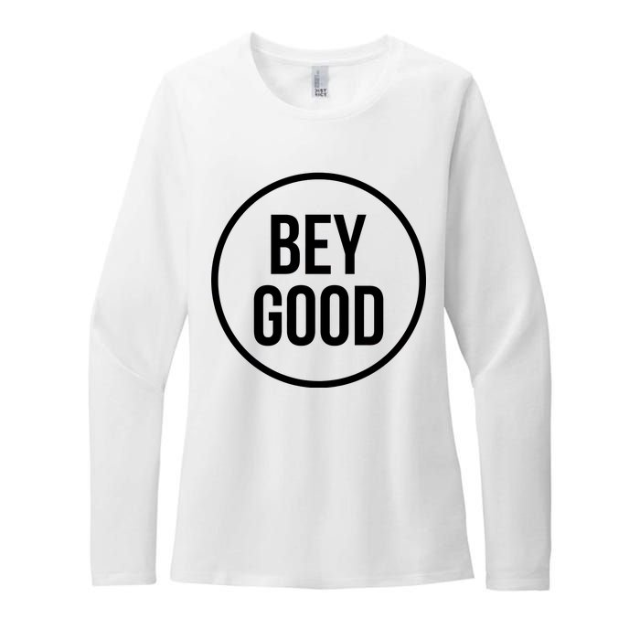 Bey Good Circle Logo Womens CVC Long Sleeve Shirt