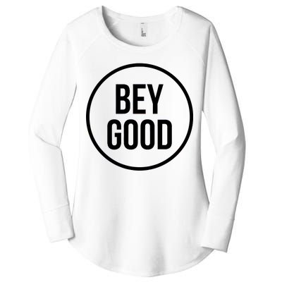 Bey Good Circle Logo Women's Perfect Tri Tunic Long Sleeve Shirt