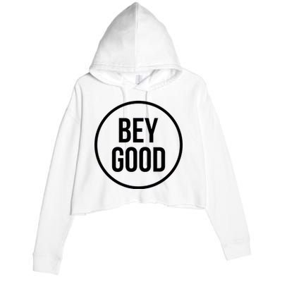 Bey Good Circle Logo Crop Fleece Hoodie