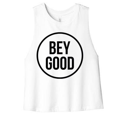 Bey Good Circle Logo Women's Racerback Cropped Tank