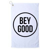 Bey Good Circle Logo Platinum Collection Golf Towel