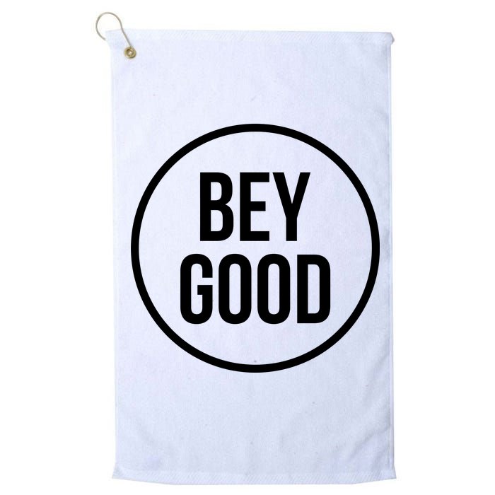 Bey Good Circle Logo Platinum Collection Golf Towel