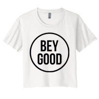 Bey Good Circle Logo Women's Crop Top Tee