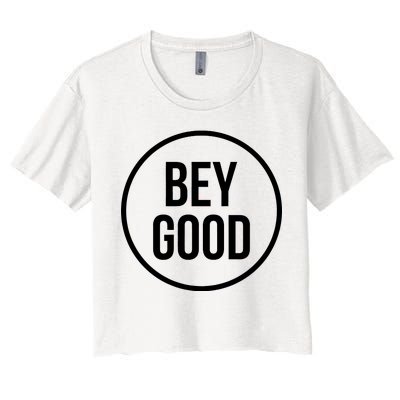 Bey Good Circle Logo Women's Crop Top Tee