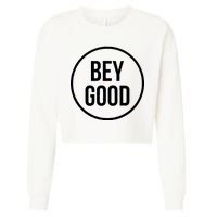 Bey Good Circle Logo Cropped Pullover Crew