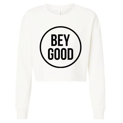 Bey Good Circle Logo Cropped Pullover Crew