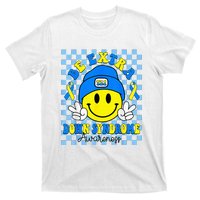 Be Extra Yellow And Blue Smile Face Down Syndrome T-Shirt