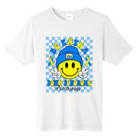 Be Extra Yellow And Blue Smile Face Down Syndrome Tall Fusion ChromaSoft Performance T-Shirt