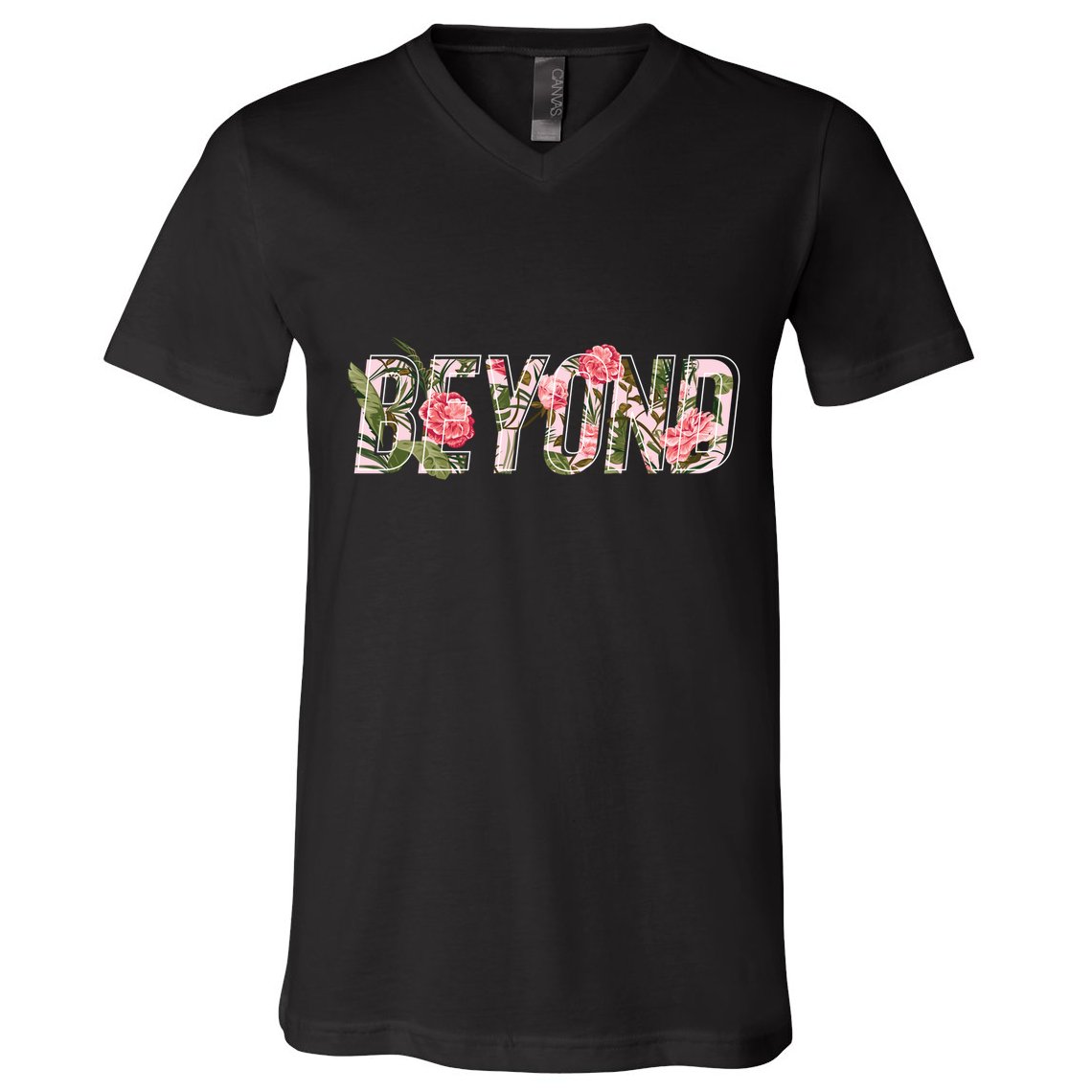 Beyond Flower Floral Style V-Neck T-Shirt
