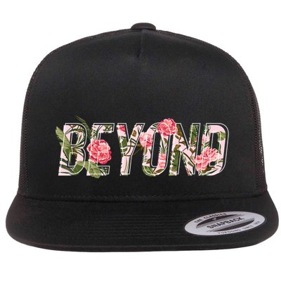 Beyond Flower Floral Style Flatbill Hat