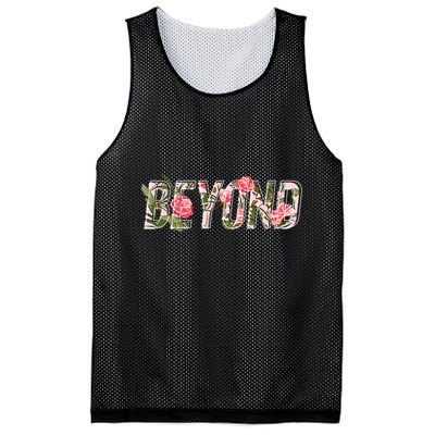 Beyond Flower Floral Style Mesh Reversible Basketball Jersey Tank