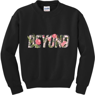 Beyond Flower Floral Style Kids Sweatshirt