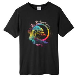 Bonsai Enso Zen Circle Tree Of Life Japanese Spirituality Gift Tall Fusion ChromaSoft Performance T-Shirt