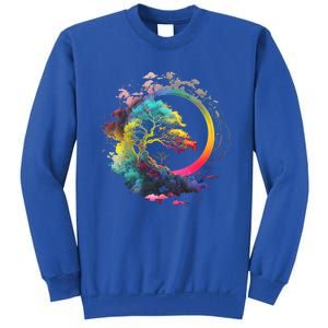 Bonsai Enso Zen Circle Tree Of Life Japanese Spirituality Gift Sweatshirt