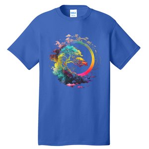 Bonsai Enso Zen Circle Tree Of Life Japanese Spirituality Gift Tall T-Shirt