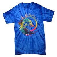 Bonsai Enso Zen Circle Tree Of Life Japanese Spirituality Gift Tie-Dye T-Shirt