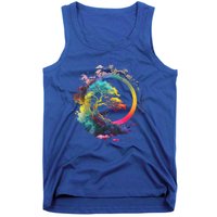 Bonsai Enso Zen Circle Tree Of Life Japanese Spirituality Gift Tank Top