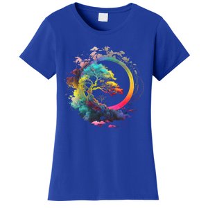 Bonsai Enso Zen Circle Tree Of Life Japanese Spirituality Gift Women's T-Shirt