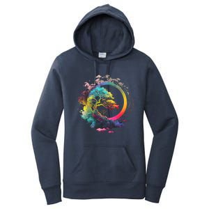 Bonsai Enso Zen Circle Tree Of Life Japanese Spirituality Gift Women's Pullover Hoodie