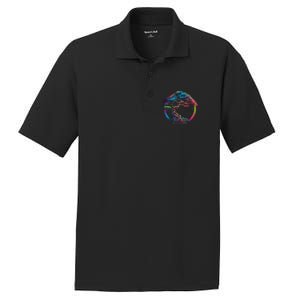 Bonsai Enso Zen Circle Tree Japan Spirituality Rainbow Gift PosiCharge RacerMesh Polo