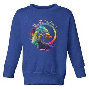 Bonsai Enso Zen Circle Tree Of Life Japanese Spirituality Gift Toddler Sweatshirt