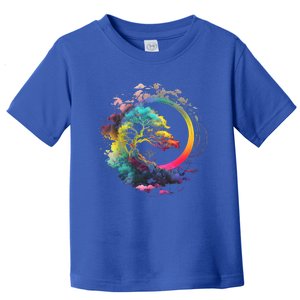 Bonsai Enso Zen Circle Tree Of Life Japanese Spirituality Gift Toddler T-Shirt