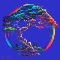 Bonsai Enso Zen Circle Tree Japan Spirituality Rainbow Gift Premium T-Shirt