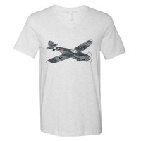 BF 109 Aircraft V-Neck T-Shirt