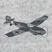 BF 109 Aircraft V-Neck T-Shirt