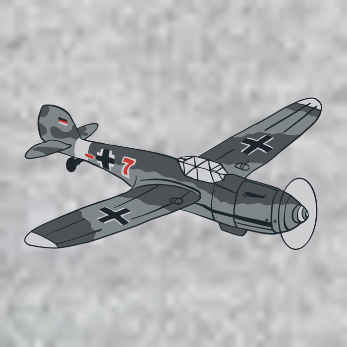 BF 109 Aircraft V-Neck T-Shirt