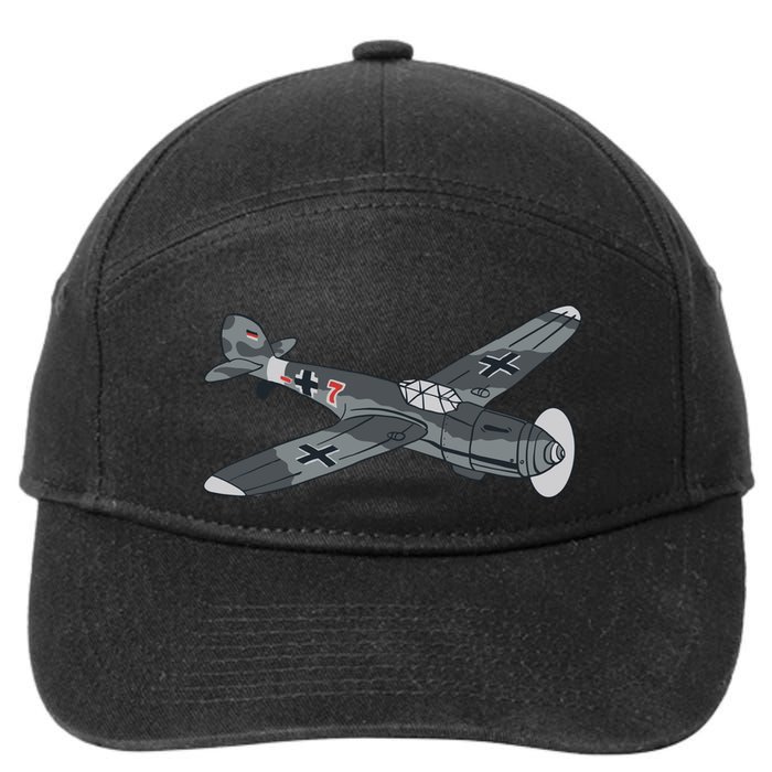 BF 109 Aircraft 7-Panel Snapback Hat