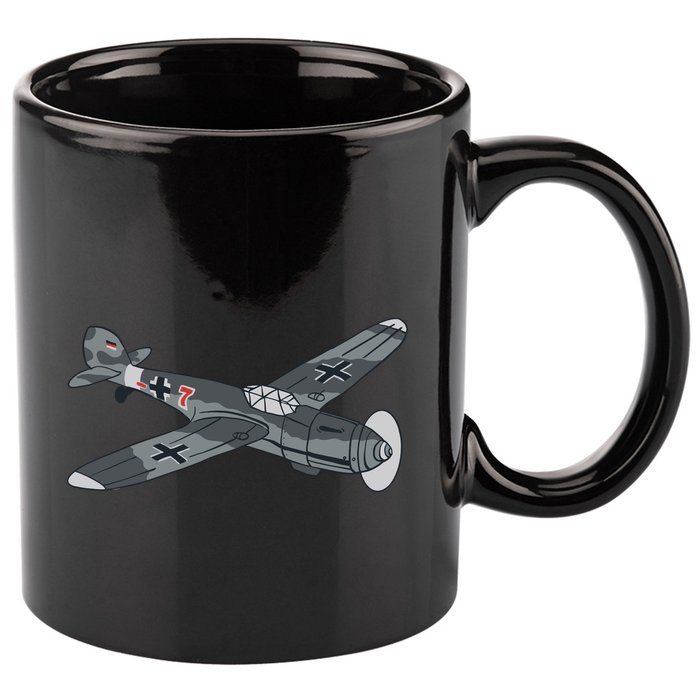 BF 109 Aircraft 11oz C Handle Ceramic Mug
