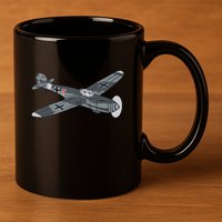 BF 109 Aircraft 11oz C Handle Ceramic Mug