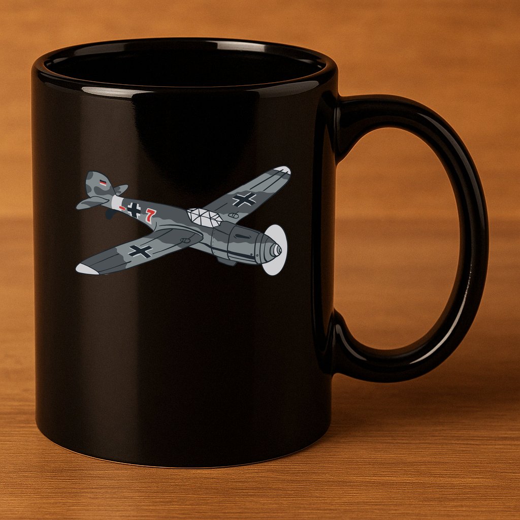 BF 109 Aircraft 11oz C Handle Ceramic Mug