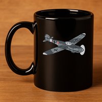 BF 109 Aircraft 11oz C Handle Ceramic Mug
