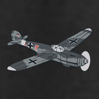 BF 109 Aircraft 11oz C Handle Ceramic Mug