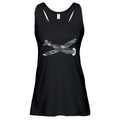 BF 109 Aircraft Ladies Essential Flowy Tank