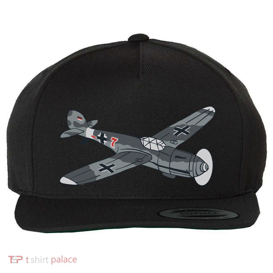 BF 109 Aircraft Wool Snapback Cap