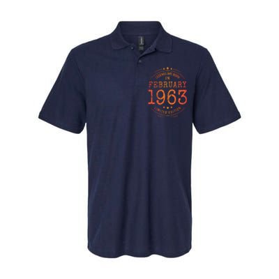 Birthday February 1963 Year Limited Edition Used Legends Softstyle Adult Sport Polo