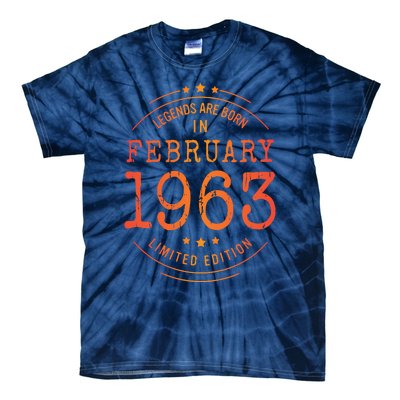 Birthday February 1963 Year Limited Edition Used Legends Tie-Dye T-Shirt