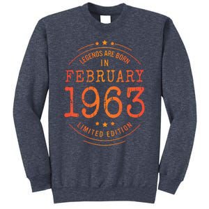 Birthday February 1963 Year Limited Edition Used Legends Sweatshirt