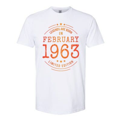 Birthday February 1963 Year Limited Edition Used Legends Softstyle CVC T-Shirt