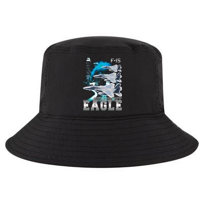 Bootleg F 15 Eagle USAF Cool Comfort Performance Bucket Hat