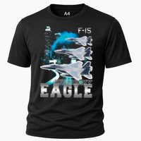 Bootleg F 15 Eagle USAF Cooling Performance Crew T-Shirt