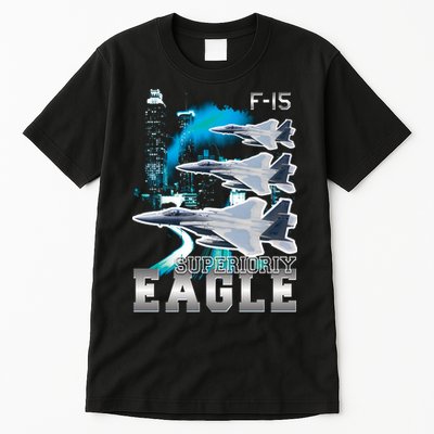 Bootleg F 15 Eagle USAF Tall T-Shirt