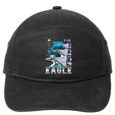 Bootleg F 15 Eagle USAF 7-Panel Snapback Hat