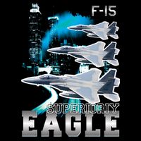 Bootleg F 15 Eagle USAF Bucket Hat