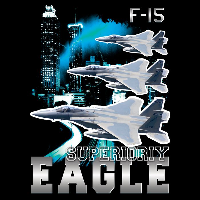 Bootleg F 15 Eagle USAF Bucket Hat