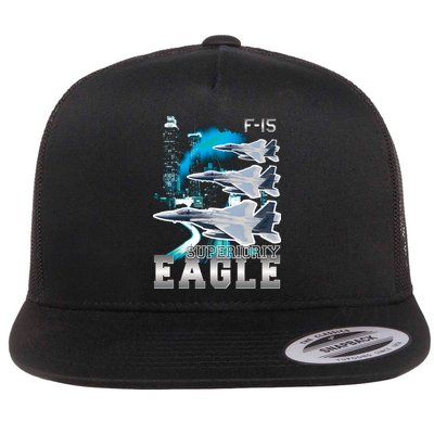 Bootleg F 15 Eagle USAF Flatbill Hat