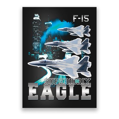 Bootleg F 15 Eagle USAF Poster